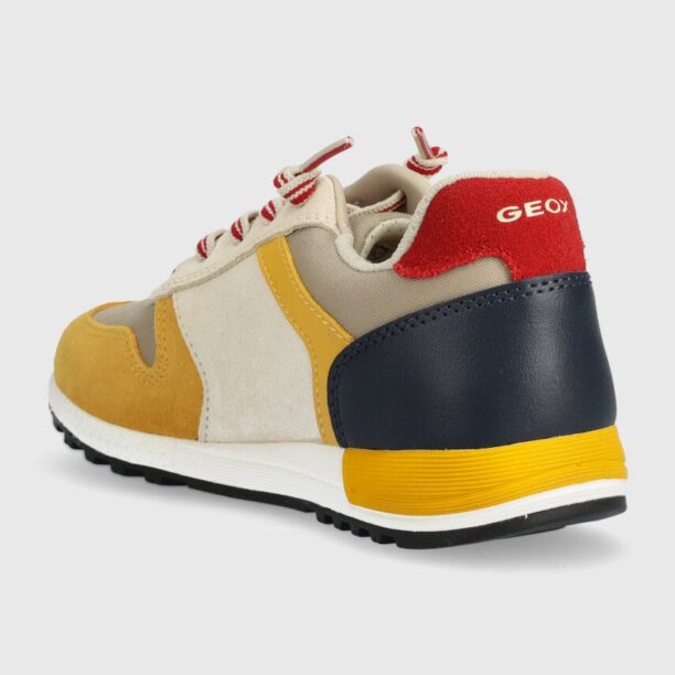 Geox sneakers pentru copii ALBEN culoarea galben preţ