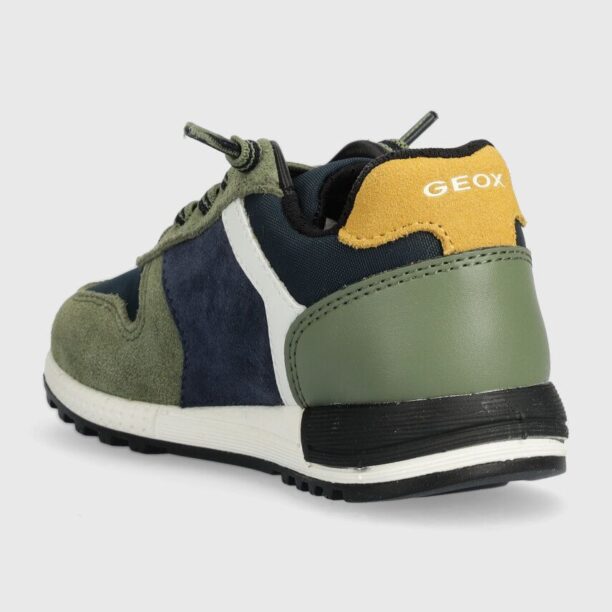 Geox sneakers pentru copii ALBEN culoarea verde preţ