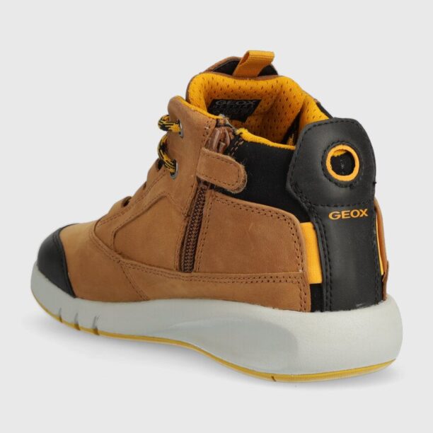 Geox sneakers pentru copii culoarea maro preţ