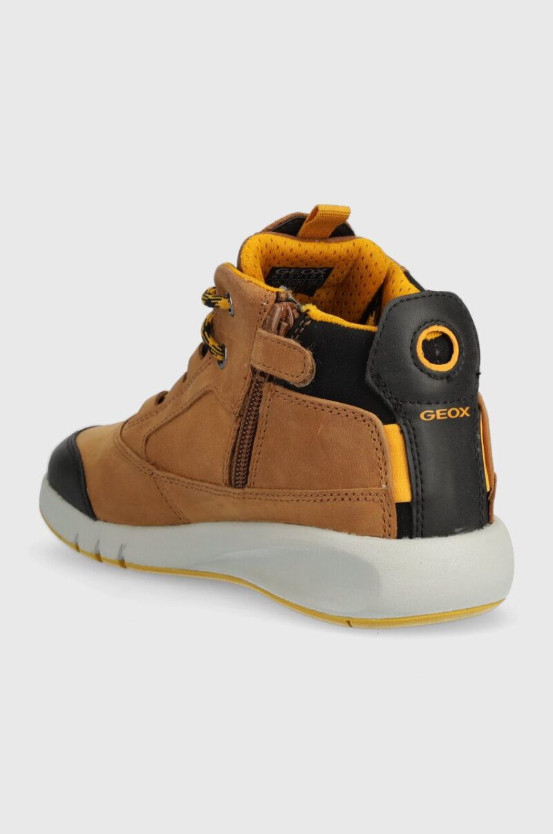 Geox sneakers pentru copii culoarea maro preţ