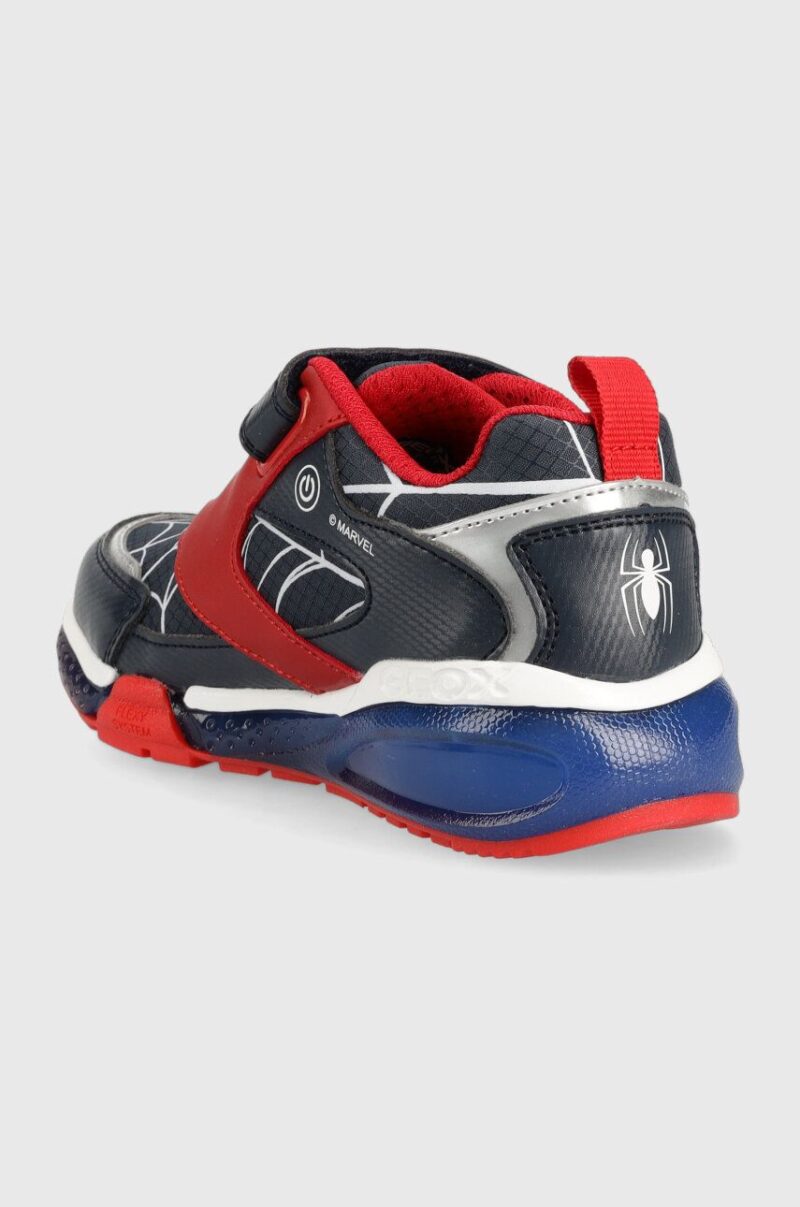 Geox sneakers pentru copii x Marvel culoarea albastru marin preţ