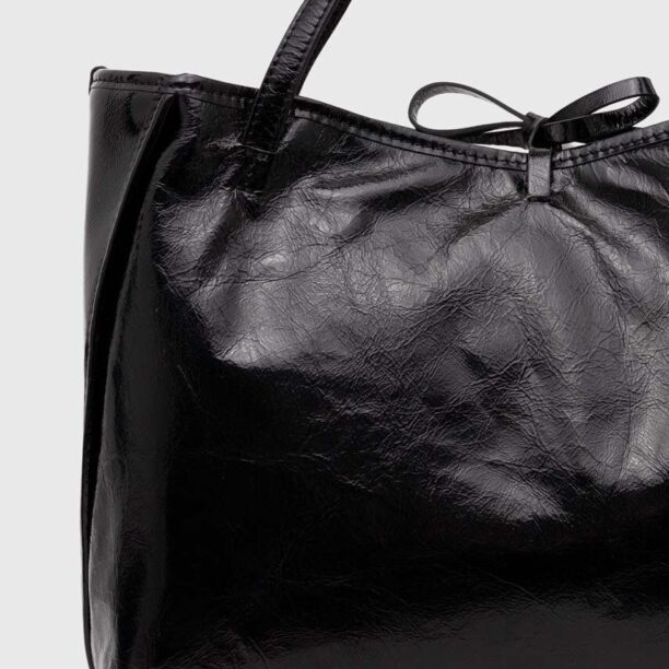 Gianni Chiarini poseta de piele culoarea negru preţ