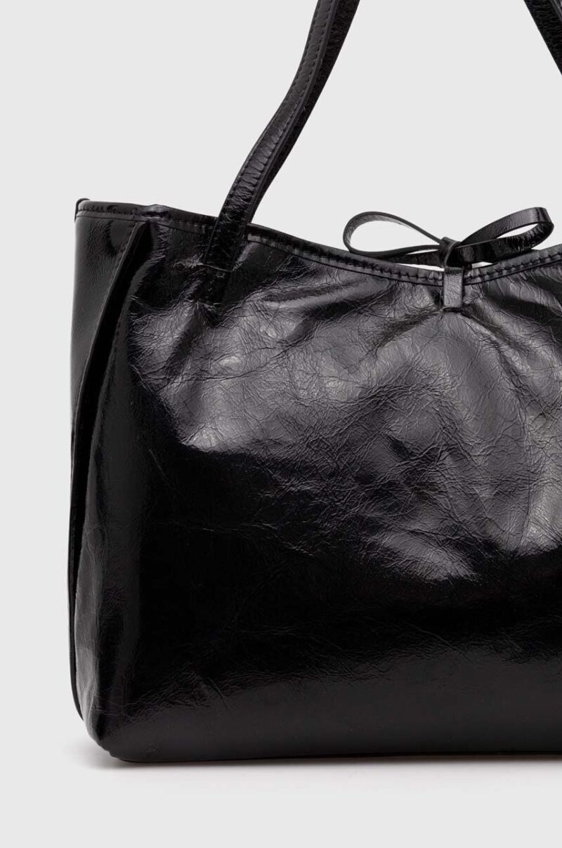 Gianni Chiarini poseta de piele culoarea negru preţ