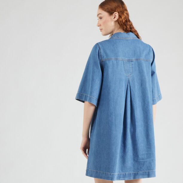 Global Funk Rochie tip bluză 'Mira'  albastru denim preţ