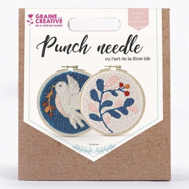 Graine Creative trusa de broderie Diptych Punch Needle Kit preţ