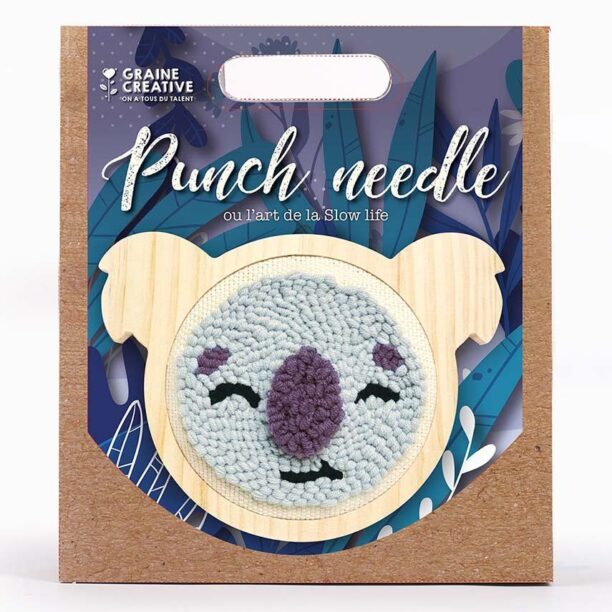 Graine Creative trusa de broderie Koala Punch Needle Kit