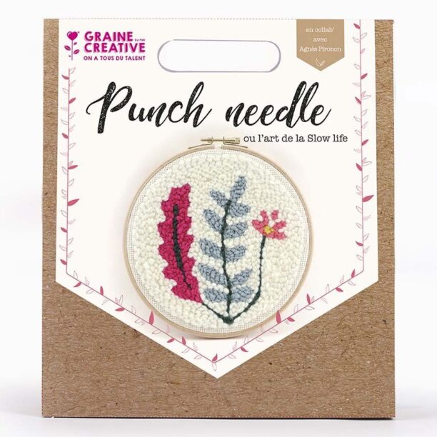 Graine Creative trusa de broderie Vegetal Punch Needle Kit