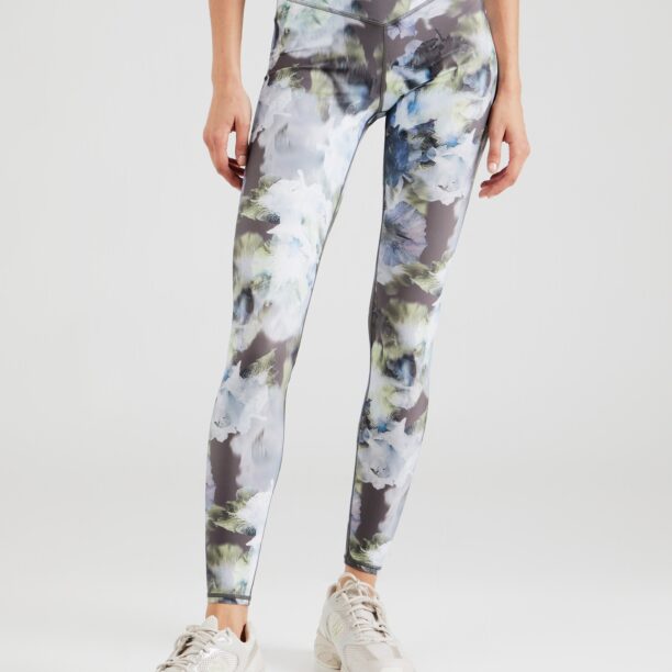 HKMX Pantaloni sport 'Mystic Flower'  albastru / gri / verde / alb