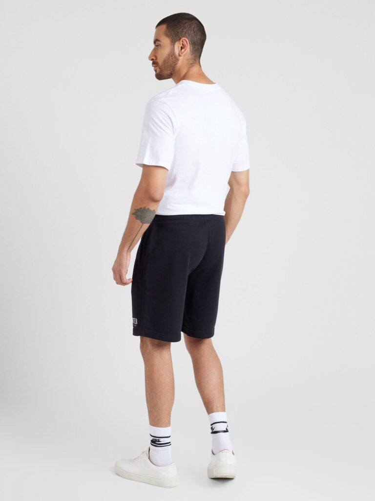 HOLLISTER Pantaloni 'FLEECE TECH'  negru / alb preţ