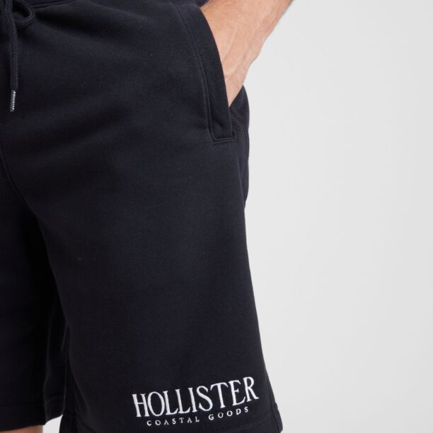 Preţ HOLLISTER Pantaloni 'FLEECE TECH'  negru / alb