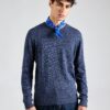 HOLLISTER Pulover  bleumarin / albastru deschis