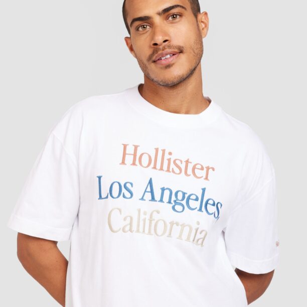 Cumpăra HOLLISTER Tricou  bej / albastru deschis / portocaliu / alb