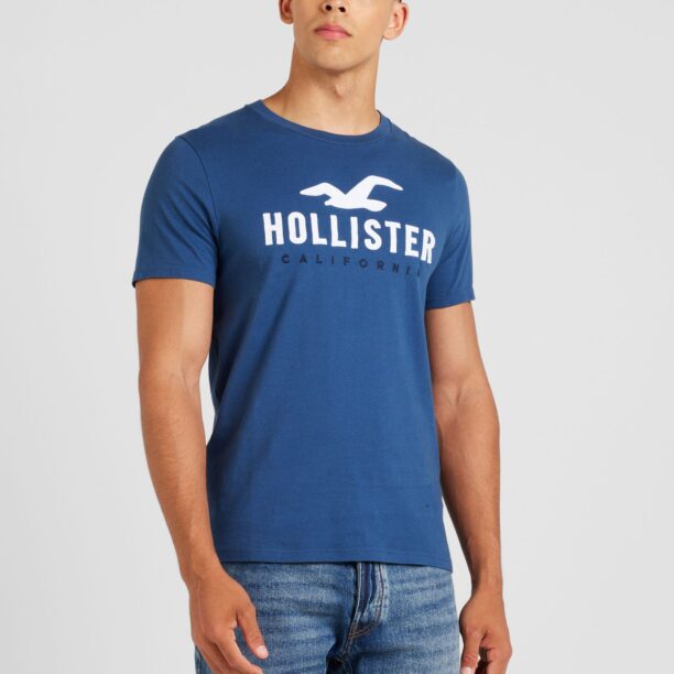 HOLLISTER Tricou  bleumarin / albastru închis / alb preţ