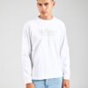 HOLLISTER Tricou  gri deschis / alb