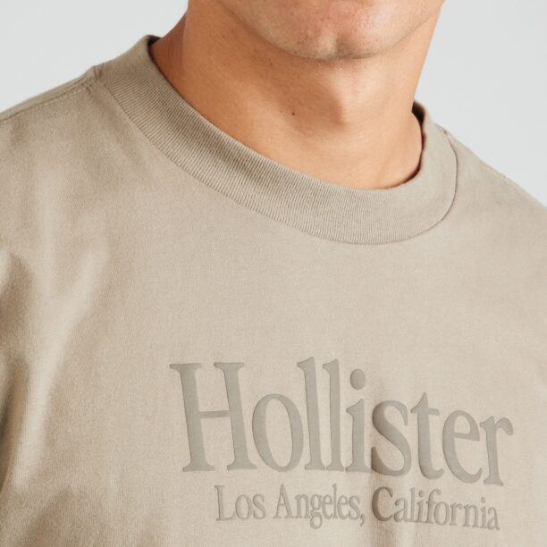 Preţ HOLLISTER Tricou  gri taupe / gri bazalt