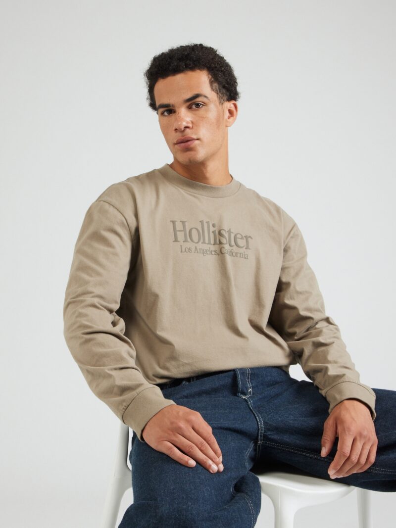 HOLLISTER Tricou  gri taupe / gri bazalt