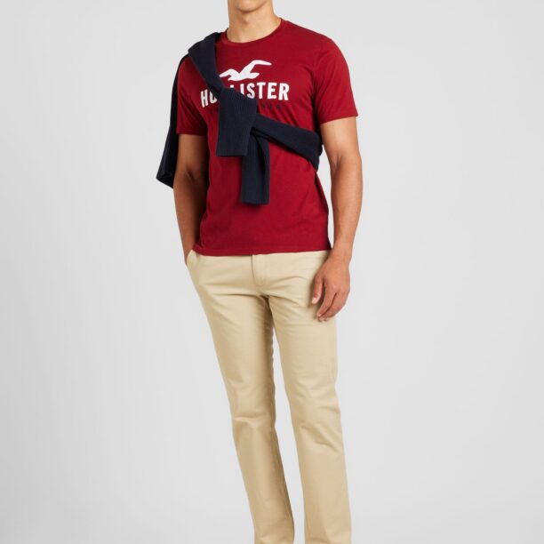 HOLLISTER Tricou  roșu / alb murdar preţ