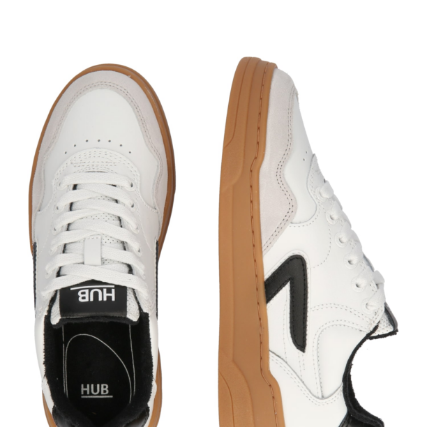 HUB Sneaker low 'Court L68'  grej / negru / alb