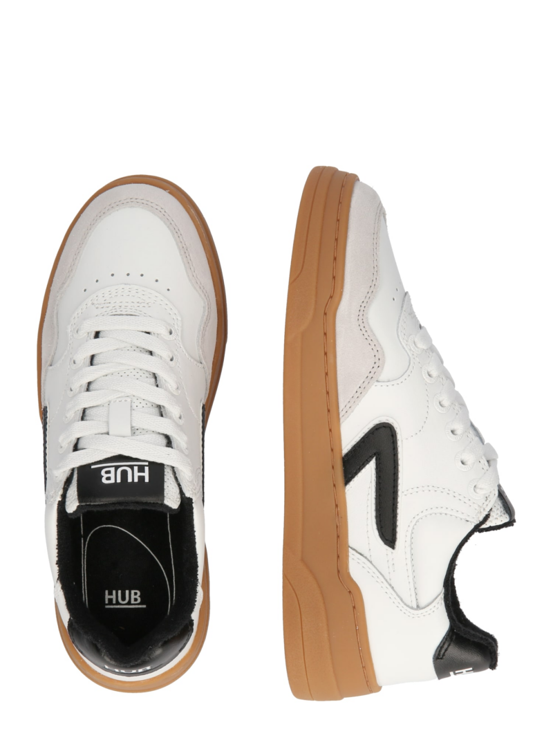 HUB Sneaker low 'Court L68'  grej / negru / alb