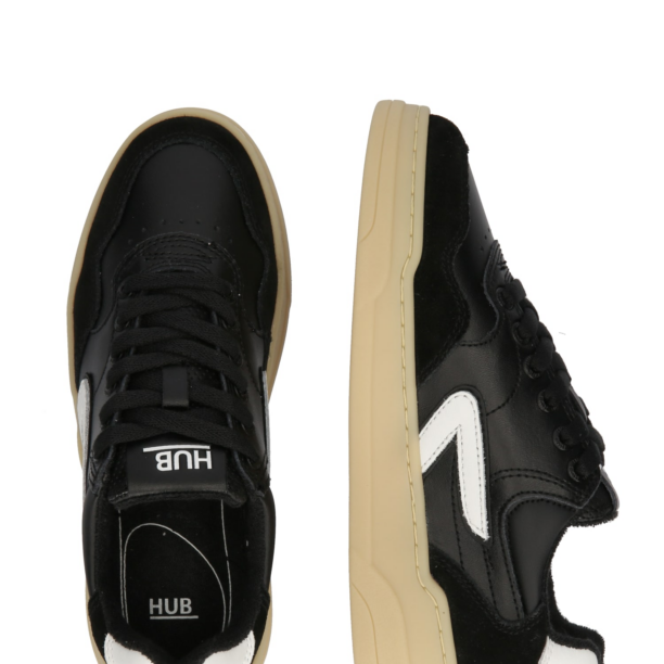 HUB Sneaker low 'Court L68'  negru / alb