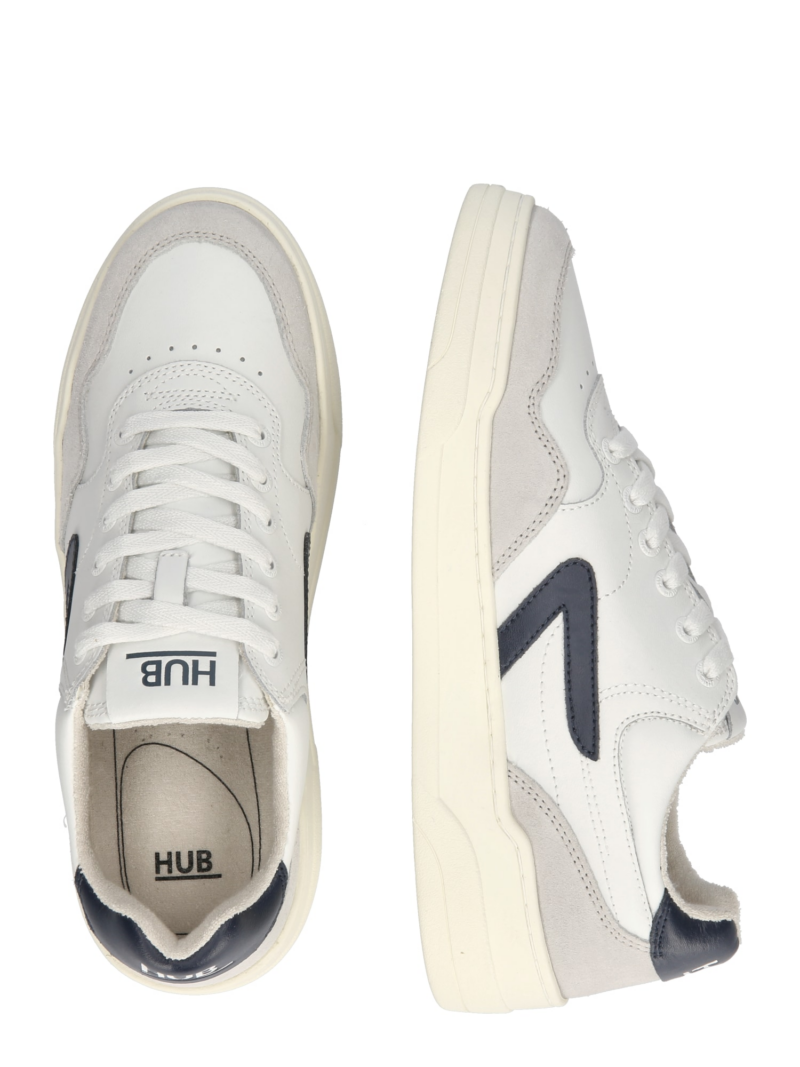 HUB Sneaker low 'Court'  bleumarin / gri / alb