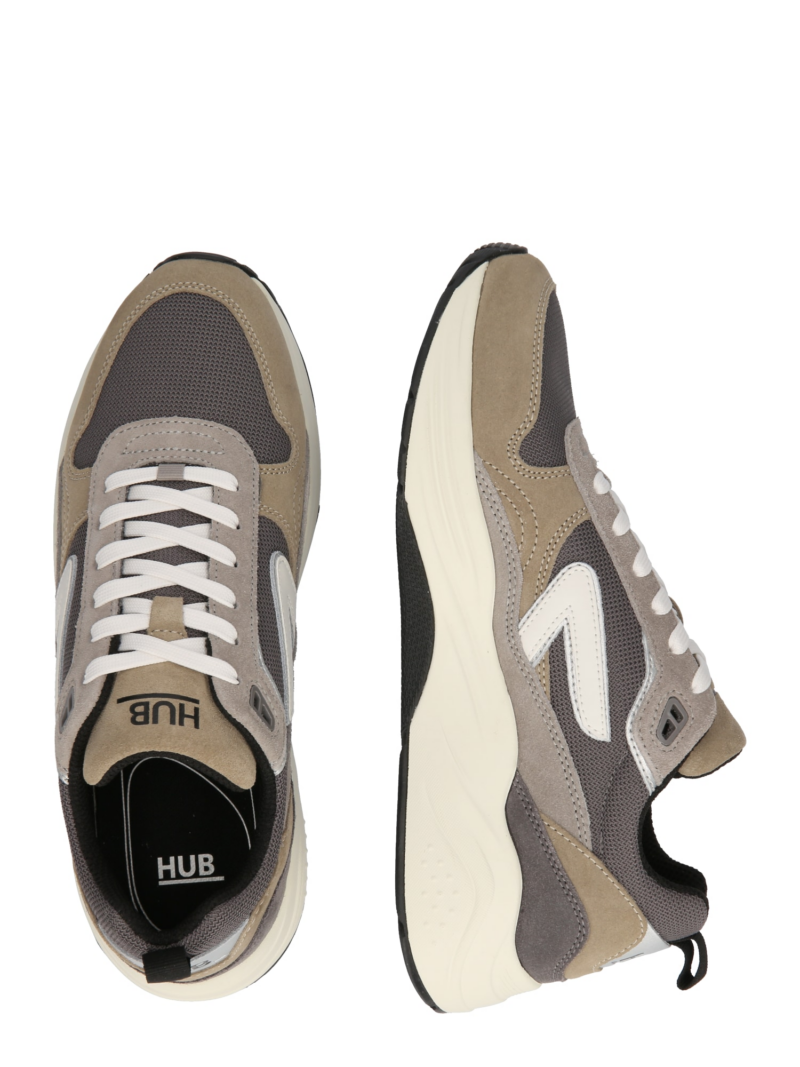 HUB Sneaker low 'Glide S43'  gri taupe / grej / gri închis / alb