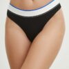 HUGO Blue tanga culoarea negru