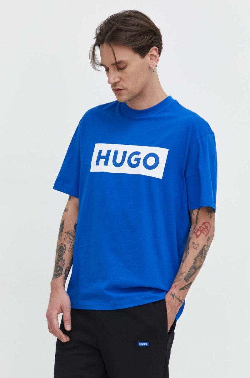 HUGO Blue tricou din bumbac bărbați