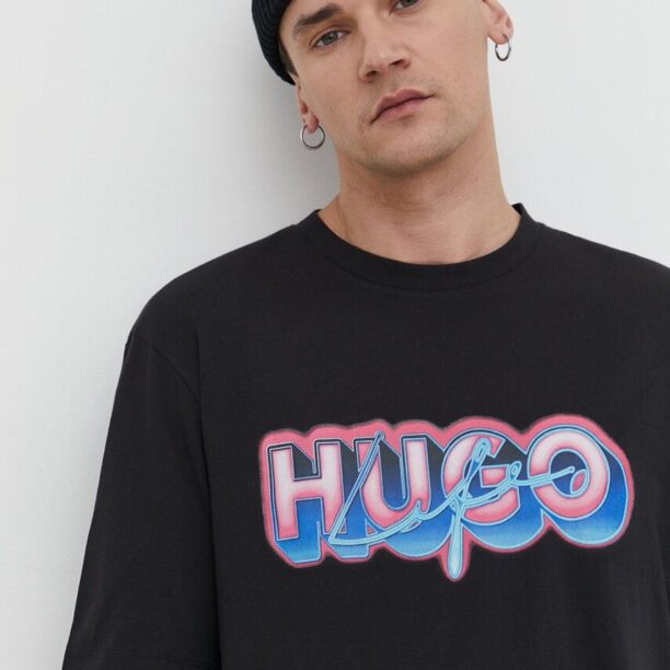 HUGO Blue tricou din bumbac bărbați