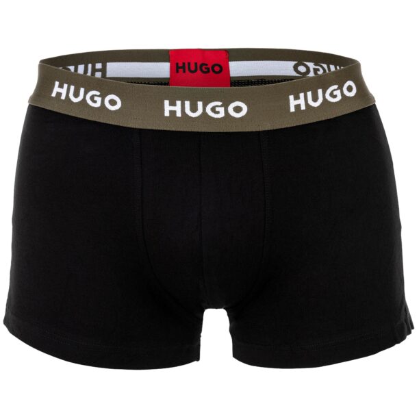 Original HUGO Boxeri  kaki / mov închis / negru / alb