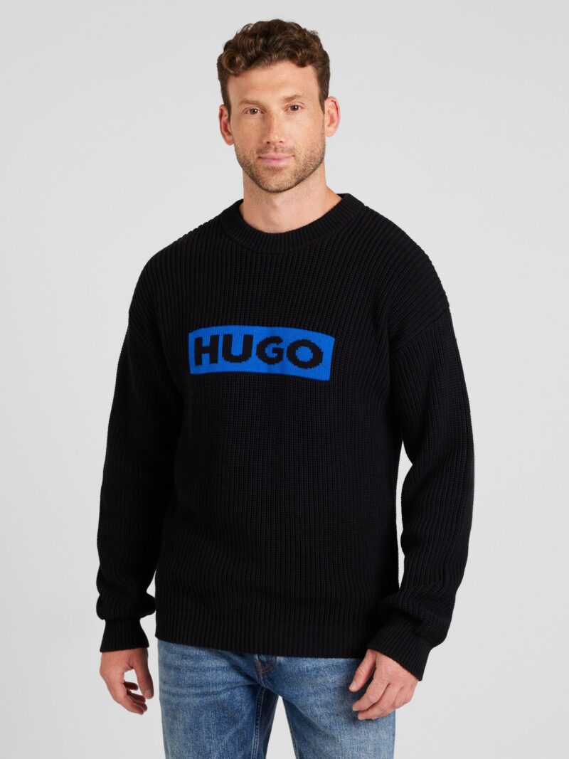 HUGO Pulover 'Seylo'  albastru regal / negru preţ