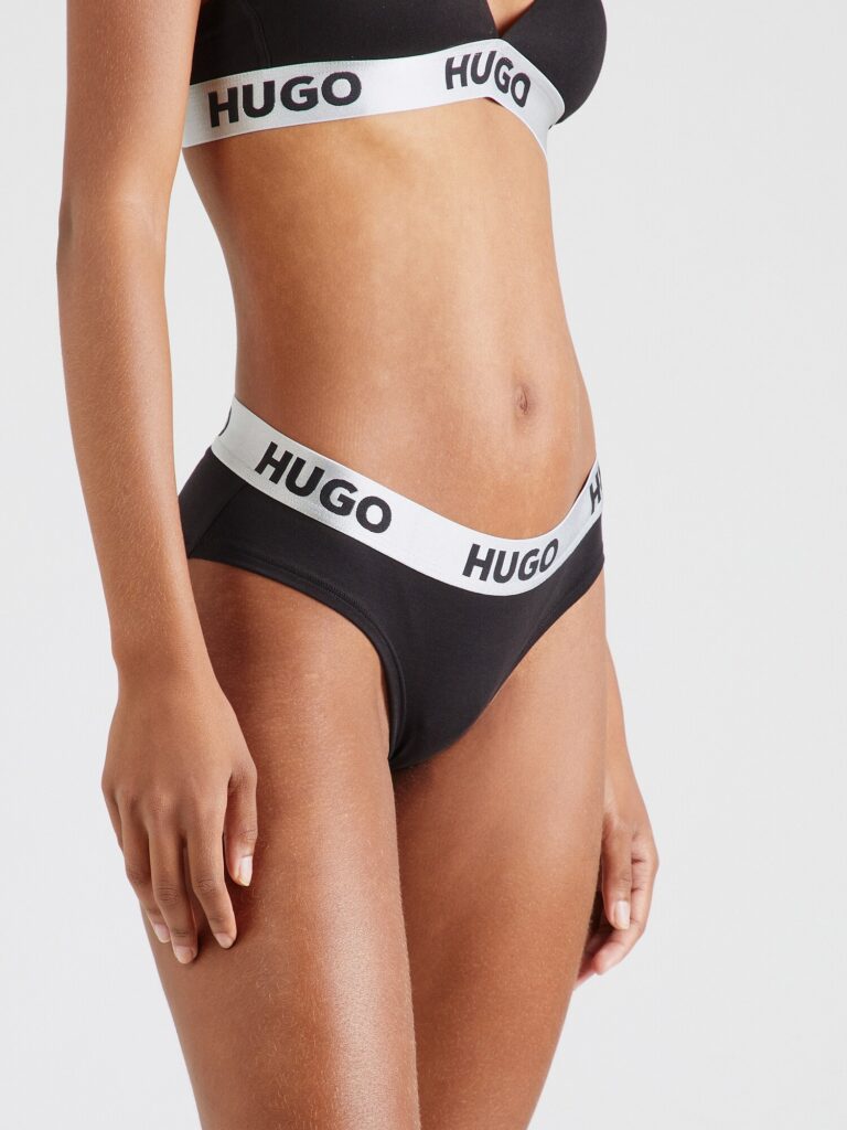 HUGO Slip  gri deschis / negru