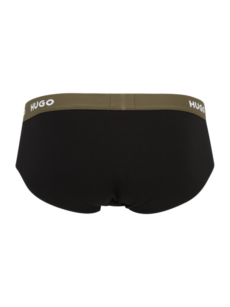 HUGO Slip  kaki / mov închis / negru / alb