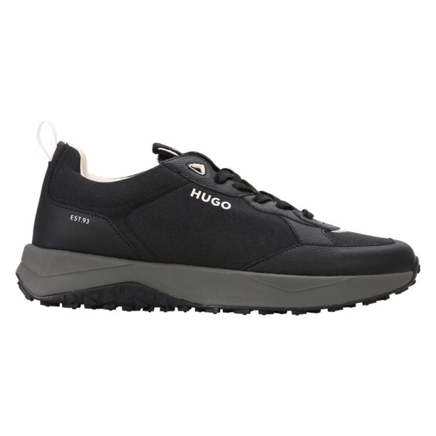 HUGO Sneaker low 'Kane'  verde măr / negru