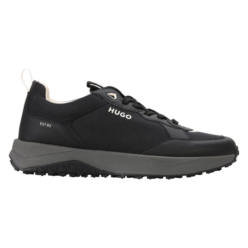 HUGO Sneaker low 'Kane'  verde măr / negru