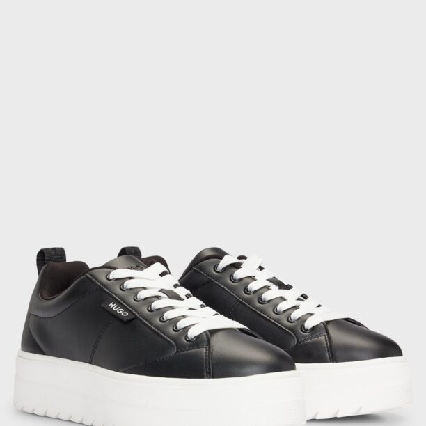 HUGO Sneaker low 'Lyssa'  negru / alb