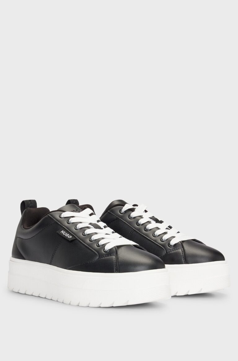 HUGO Sneaker low 'Lyssa'  negru / alb