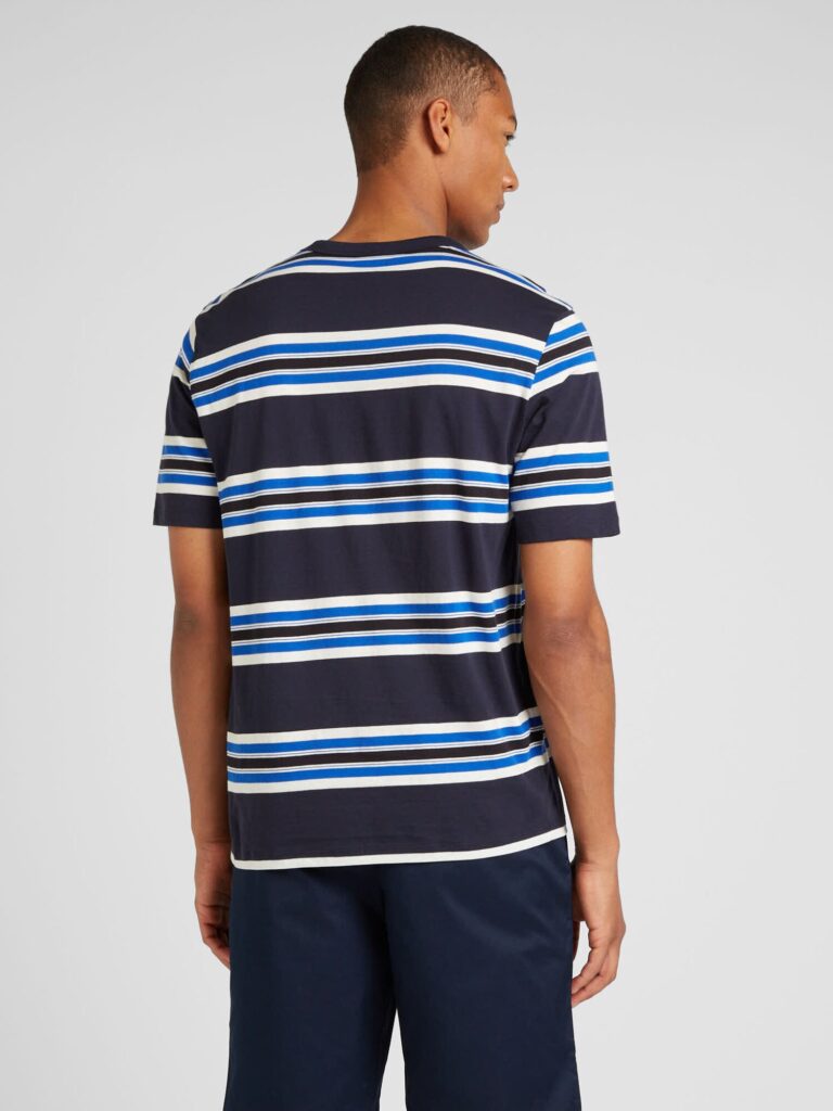 HUGO Tricou 'BLUE2_NAOLO'  albastru / bleumarin / negru / alb preţ