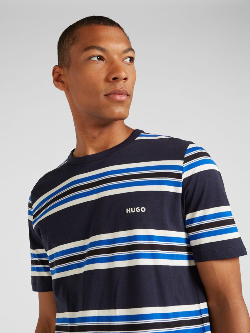 Cumpăra HUGO Tricou 'BLUE2_NAOLO'  albastru / bleumarin / negru / alb