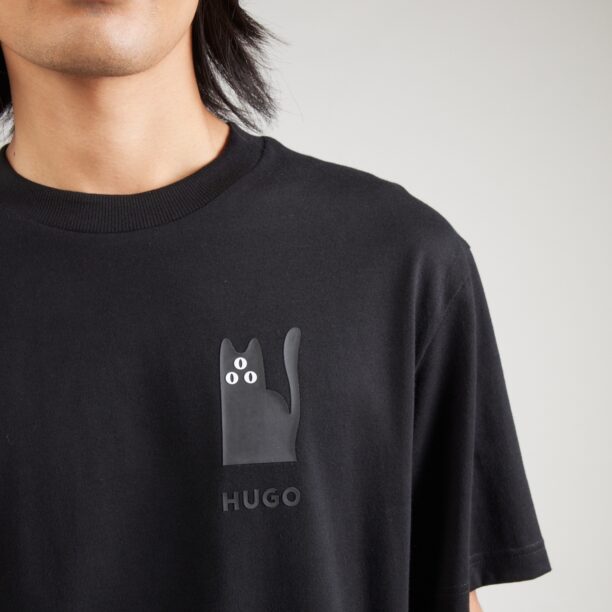 Preţ HUGO Tricou 'Dicatiko'  gri bazalt / negru / alb