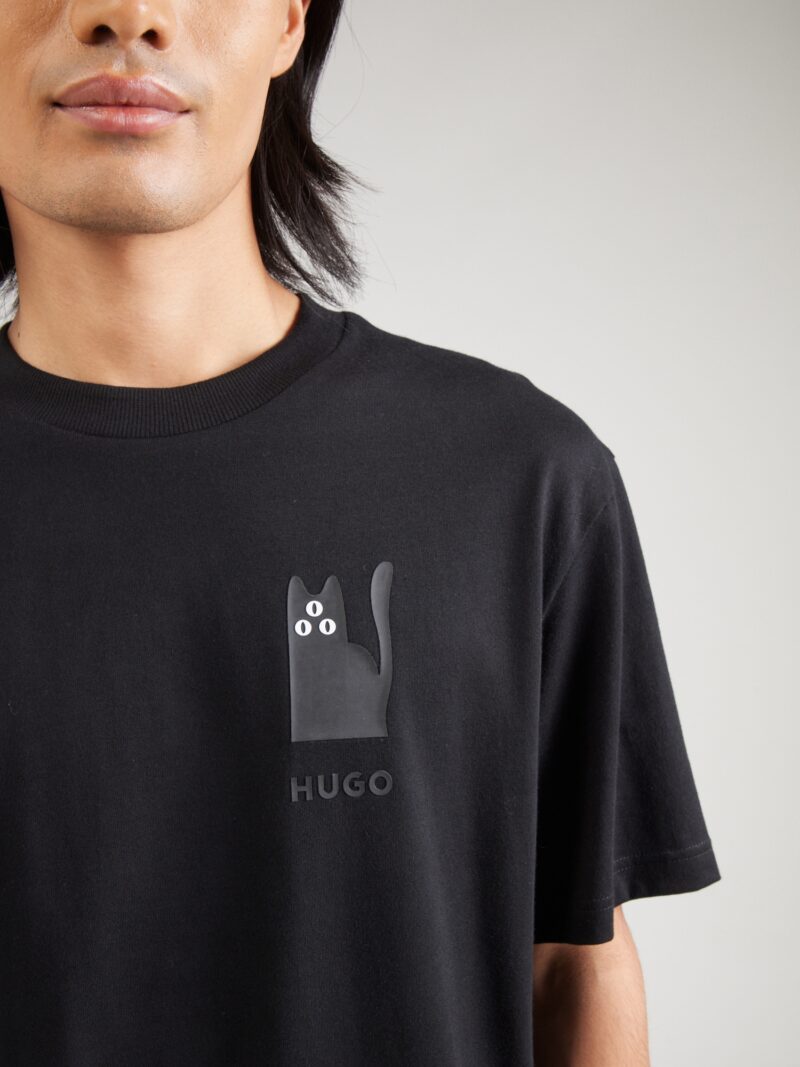 Preţ HUGO Tricou 'Dicatiko'  gri bazalt / negru / alb