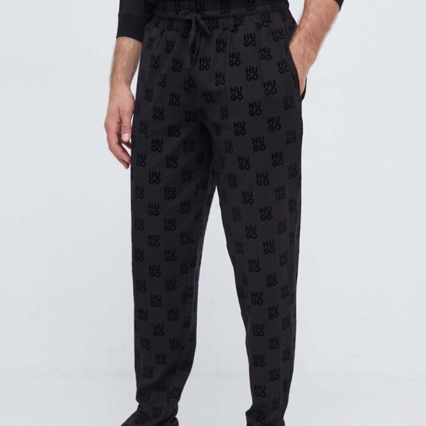 HUGO pantaloni de lounge culoarea negru