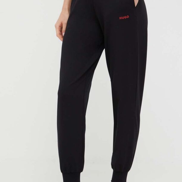 HUGO pantaloni de lounge culoarea negru