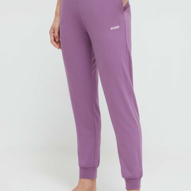 HUGO pantaloni de lounge culoarea violet