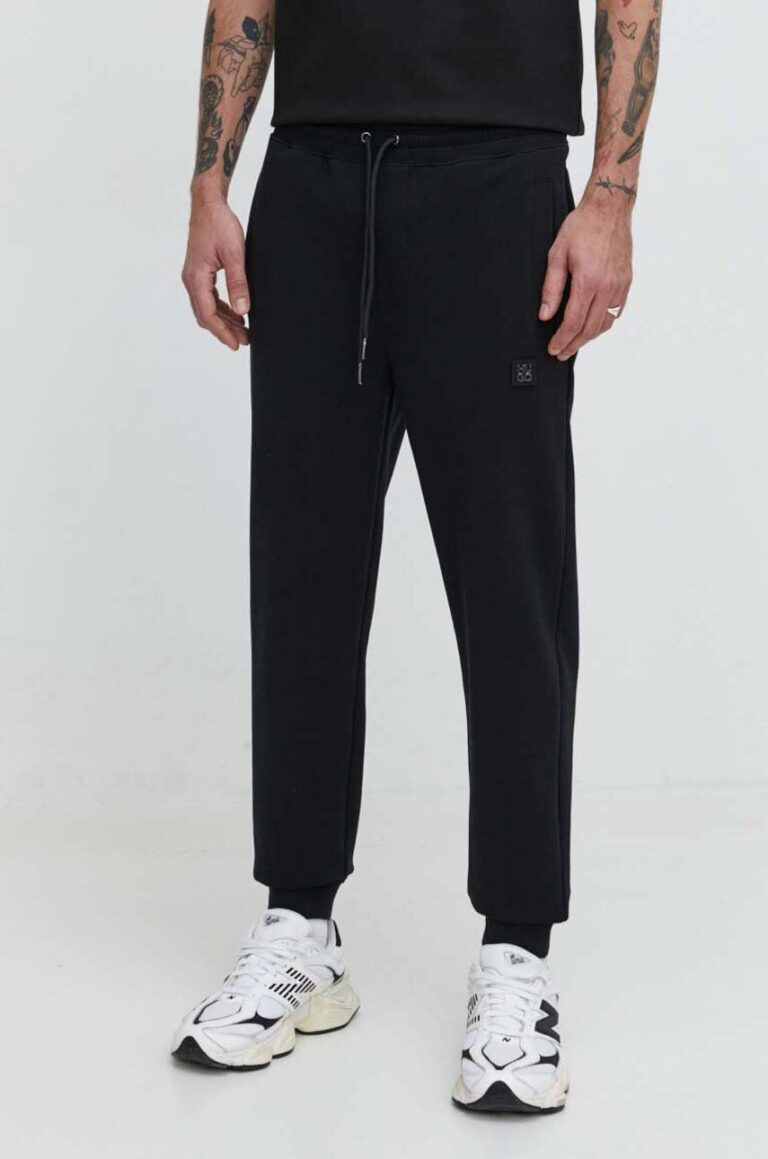 HUGO pantaloni de trening culoarea negru