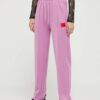 HUGO pantaloni de trening culoarea violet