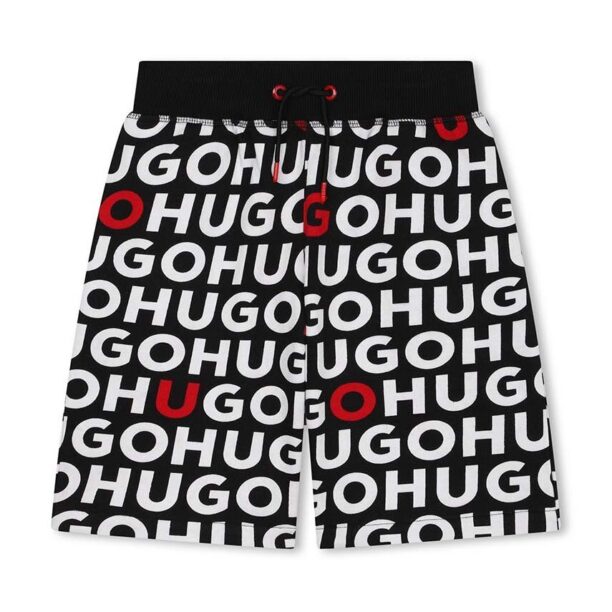 HUGO pantaloni scurti copii culoarea negru