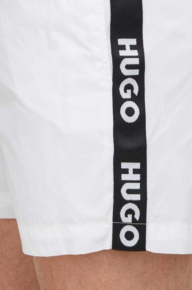 HUGO pantaloni scurți de baie culoarea alb 50500973 preţ