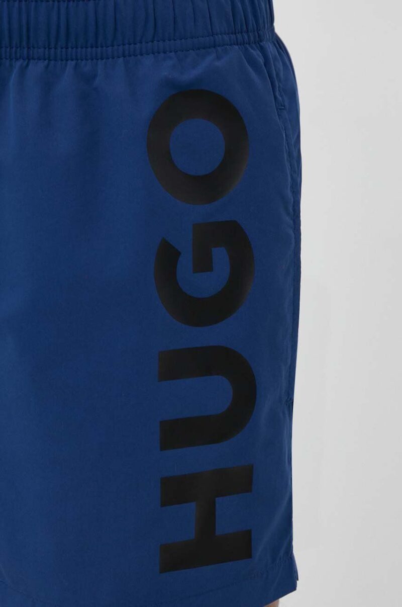 HUGO pantaloni scurti de baie culoarea albastru marin preţ