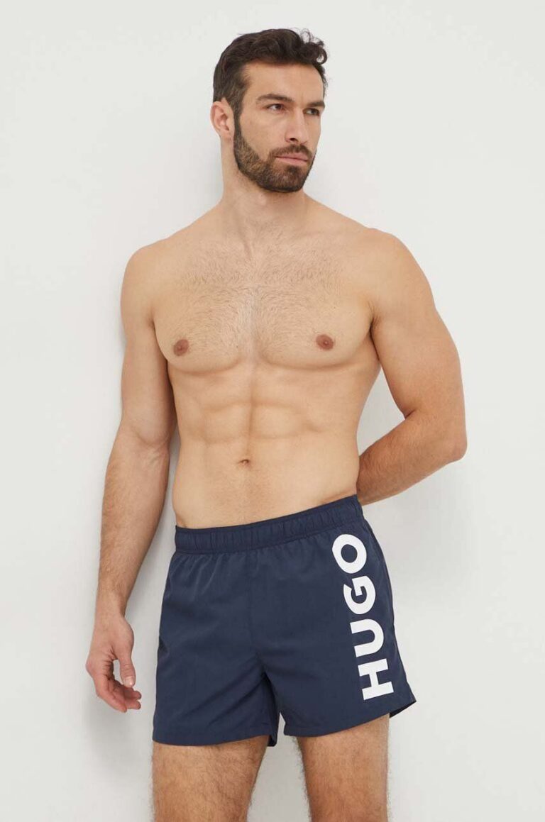 HUGO pantaloni scurți de baie culoarea bleumarin 50513979